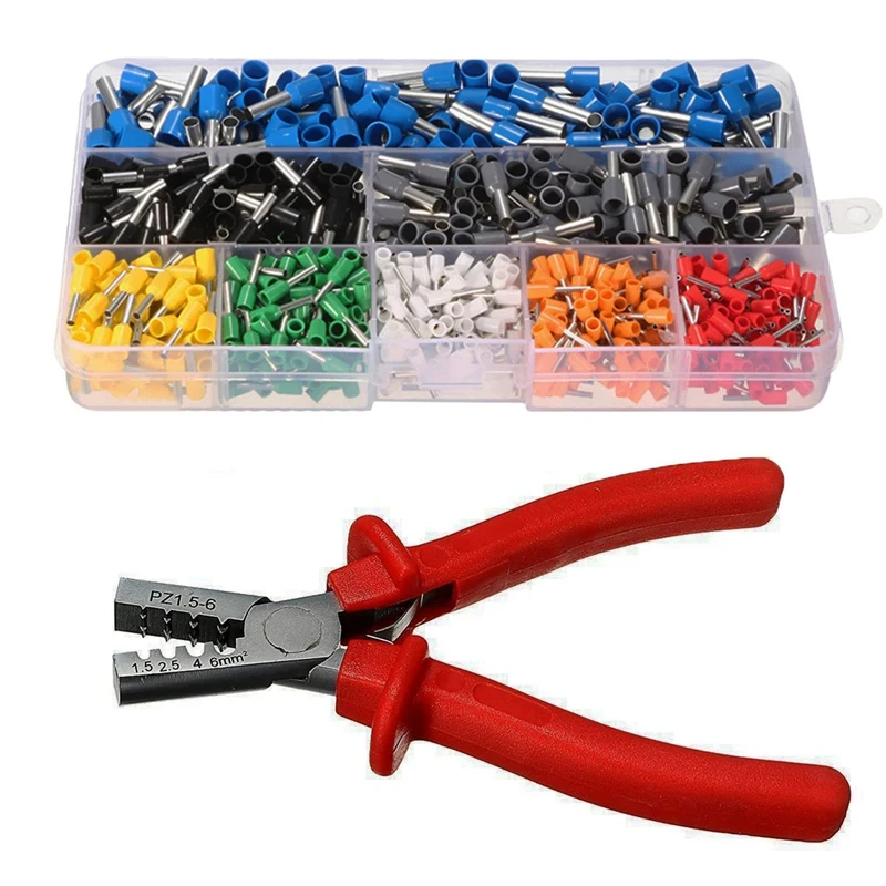 Insulated Bare Terminal Crimping Pliers Multifunctional Electrician Crimping Pliers Wire Ear Pliers