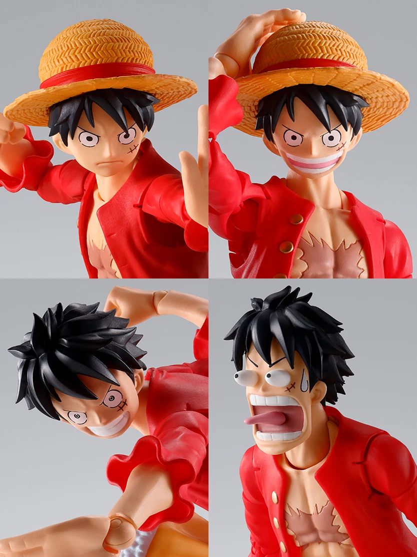 Monkey D Luffy Figura de Ação Anime, S.H.Figuarts, O Raid em Onigashima, Coleção, Presentes Originais