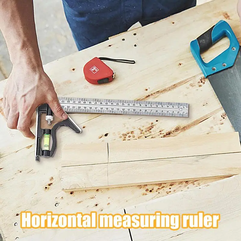 Woodworking Square Ruler Stainless Steel Marking Ruler Multifunctional Ruler For Woodworking Marking DIY Handicrafts For