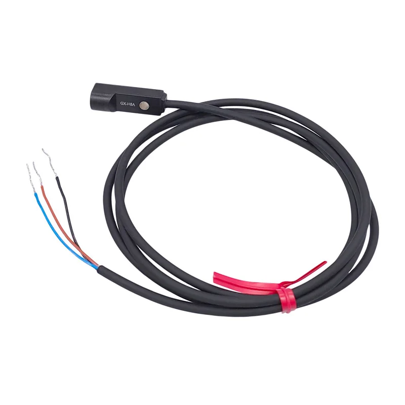 Mini interruptor de proximidad cuadrado 1m NPN Sensor inductivo de 3 cables normalmente colado normalmente abierto GX-F8 GX-H8 GX-F12