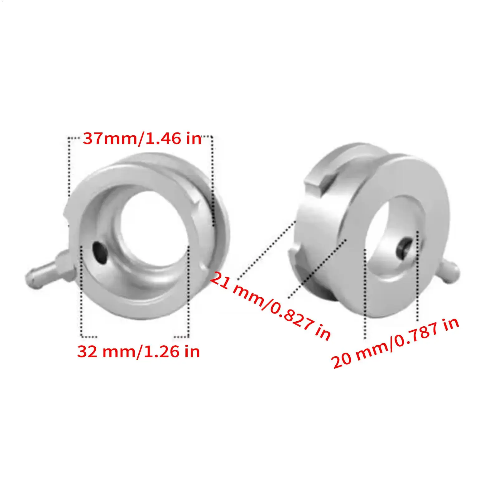Coolant Cap Replacement 32mm Engine Cooling System Connector Engine Coolant Reservoir Cap For Automotive Vehicle SUV Truck 6