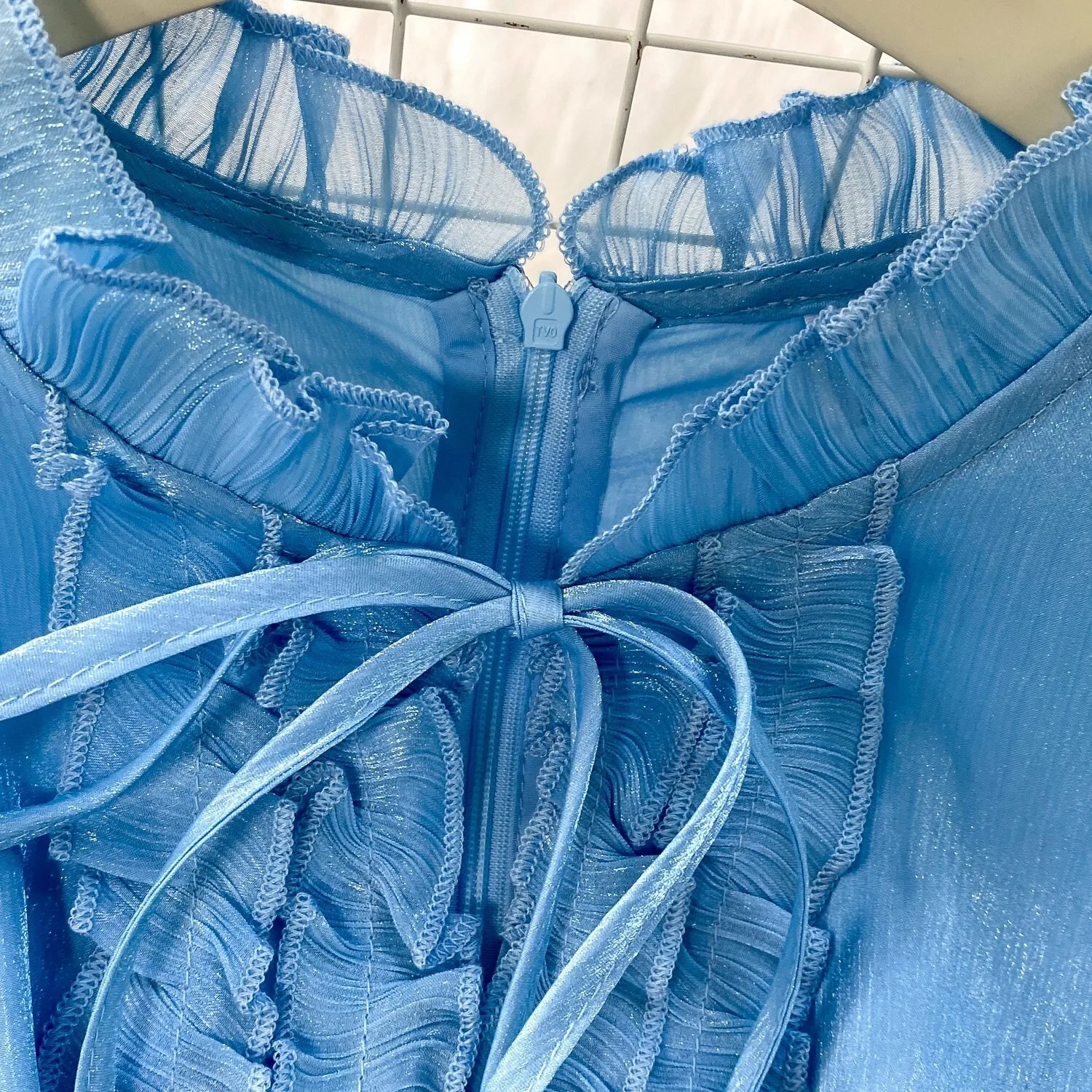 Elegant Autumn Ruffles Long Sleeve Maxi Mermaid Dress Women Hollow Out Casual Satin Fishtail Cake Dresses Prom Evening Vestidos