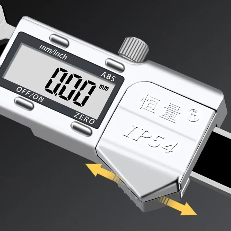 Paquímetro Vernier em Aço Inoxidável, Display Digital, Medição de Profundidade, Chanfro Eletrônico, 0-15mm, 45 °, 30 °, 15 °