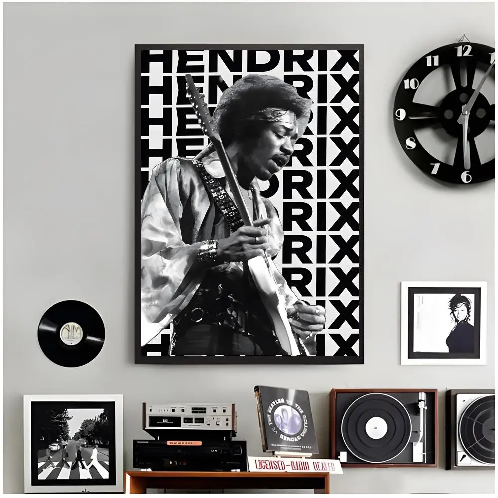guitar legend J-Jimi Hendrix Poster Modern Wall Art Home Decor Living Room Decorative Print Unframed
