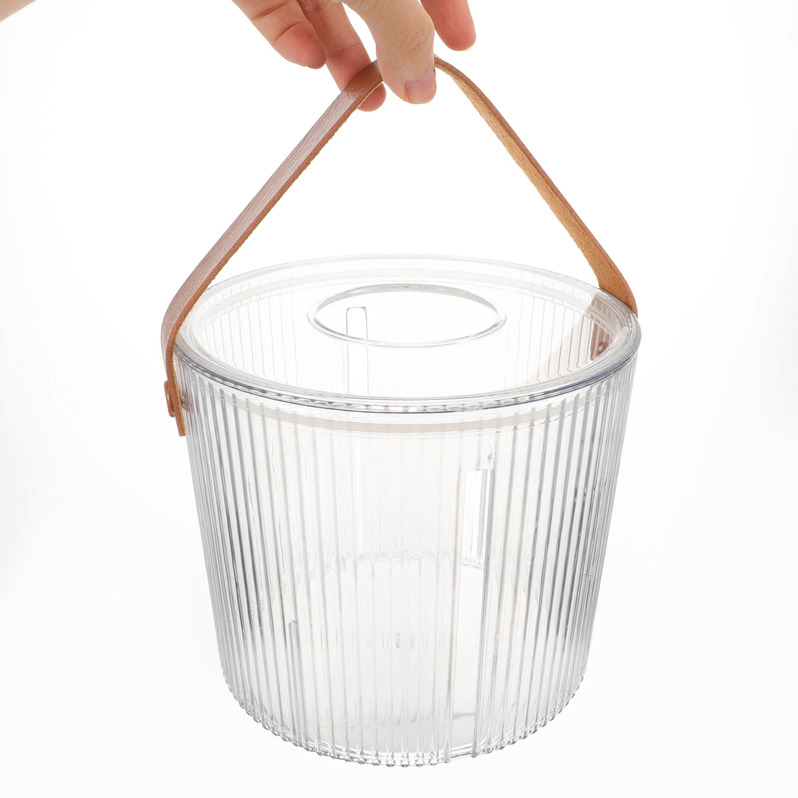 

Multi-function Roll Paper Storage Box Tissue Holder for Living Room Bedroom Kitchen Cylindrical Design Easy Installation with