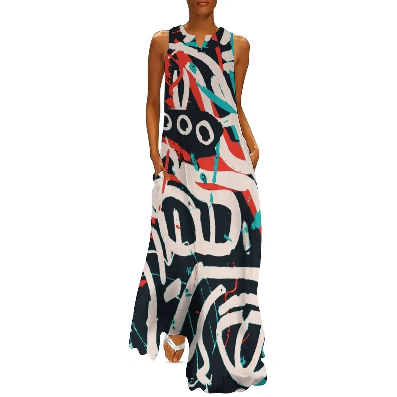 

Street Art Graffiti Pattern Ink and Posca Long Dress Long dress summer outfits for women 2025 Dress