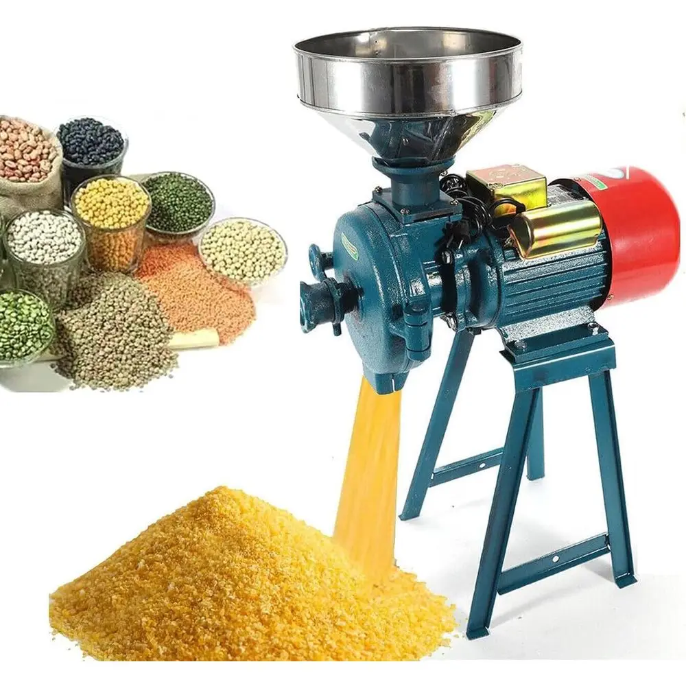 

2200W Heavy-Duty Electric Dry Cereal Grinder - Mill for Corn, Rice, Wheat, Flour, 220V