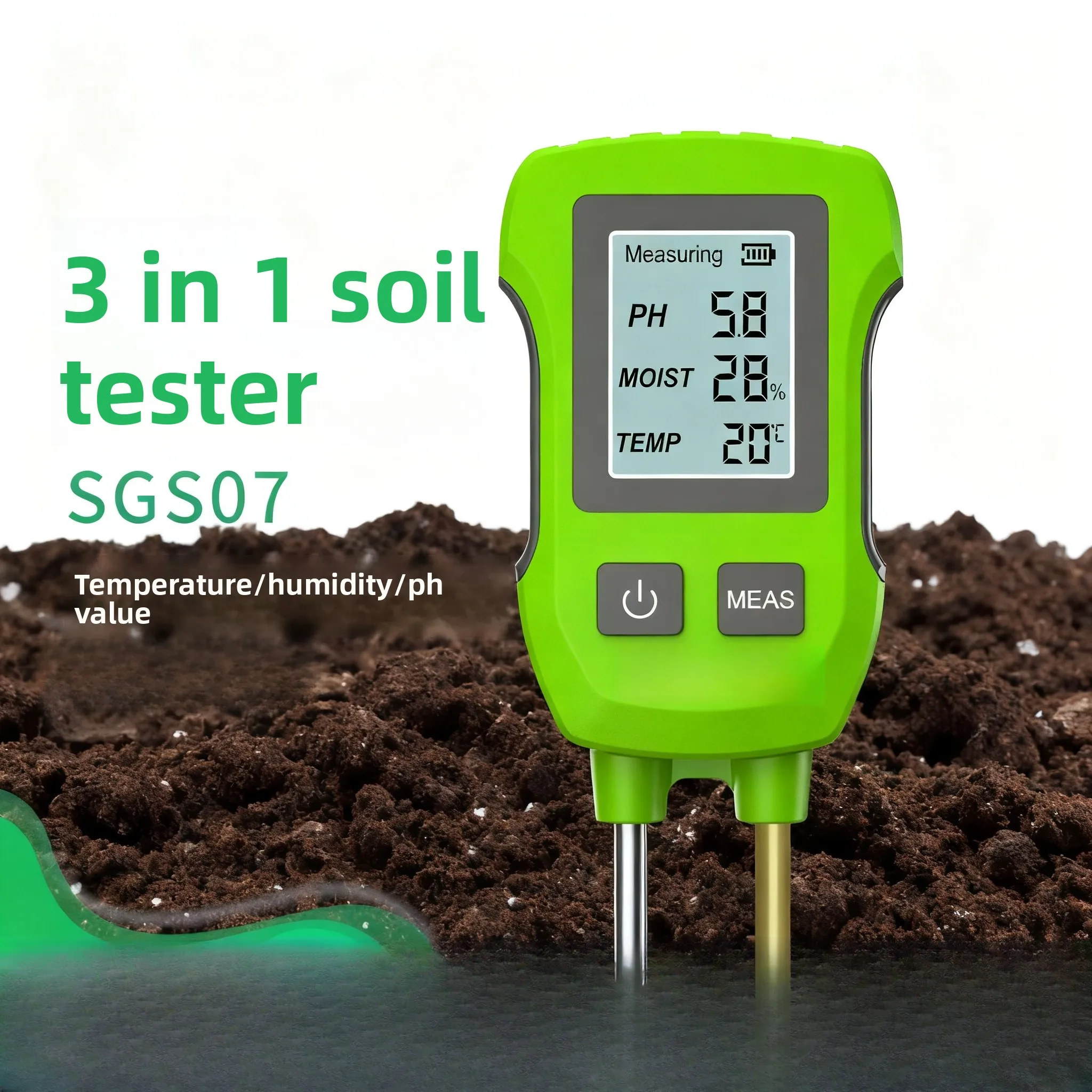 Utility digitaal display 3-in- - Soil Ph Meter recensie en prijs