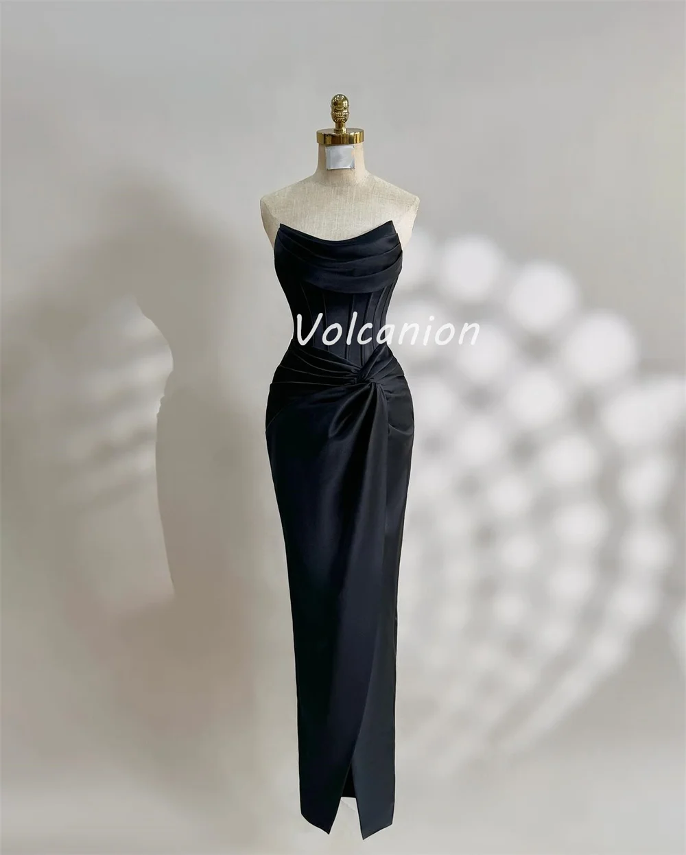 Индивидуальные современные стильные классические шармезные рюши-футляры без бретелек длинные платья на заказ платья для особых случаев мода высокого качества