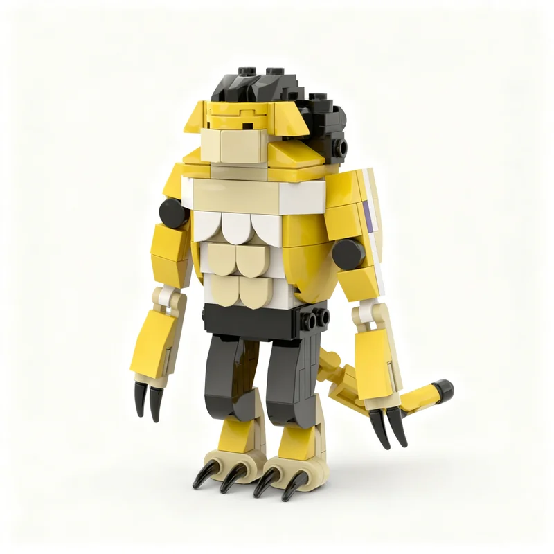 167 Pezzi MOC Rob Lucci One Piece, Blocchi da Costruzione, Regalo di Natale, Gioco Educativo Creativo Fai-da-Te