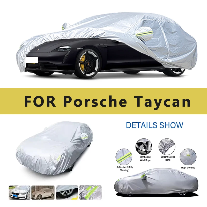 

For Porsche Taycan Car Cover Outdoor Protection Covers Snow Sunshade Waterproof Dustproof Exterior UV Car Accessories