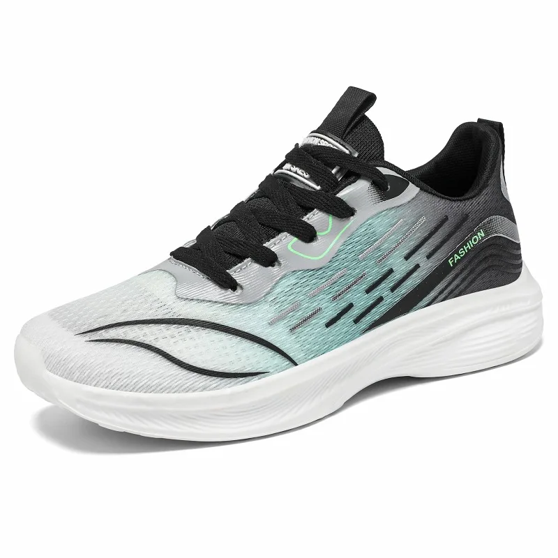 Men's Carbon Plate Running Shoes Chunky Men Air-cushion Sneakers Shock-Absorbing Non-Slip Training Shoes Plus Size 39-47 Zapatos