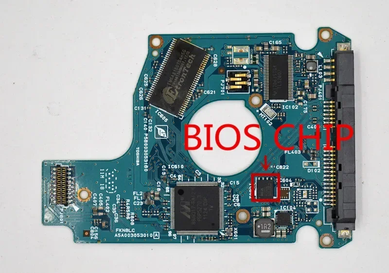 Ноутбук Toshiba с восстановлением данных 320G 500G, номер печатной платы жесткого диска: G003053A