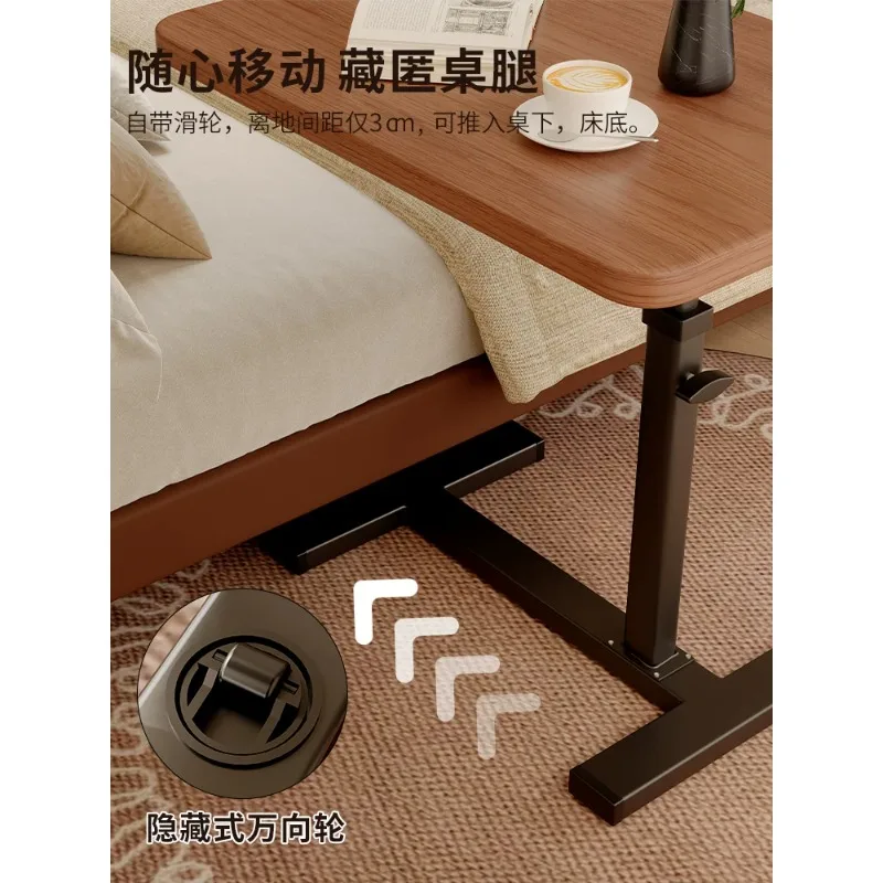 Height-Adjustable Rolling Overbed Table with Tilt