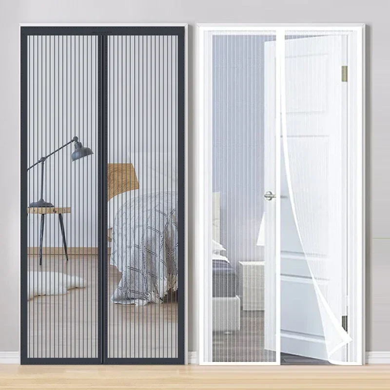 Window Curtains 80/90/100 Cms Magnetic Mosquito Net Door Automatic Closing Curtain Shades Screen Home Textile Garden