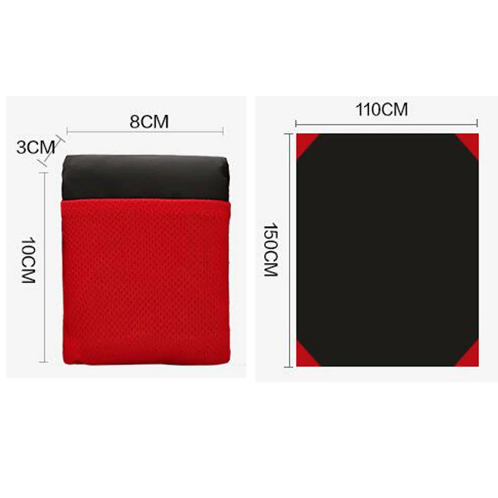 

Nylon Outdoor Picnic Blanket Black Portable Waterproof Ultralight Camping Pocket Blanket for Beach Picnic Travel