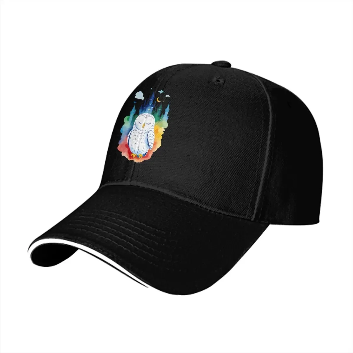 Cute Owl Multicolor Hat Peaked Unisex Cap Sleeper Casual Visor Protection Hats