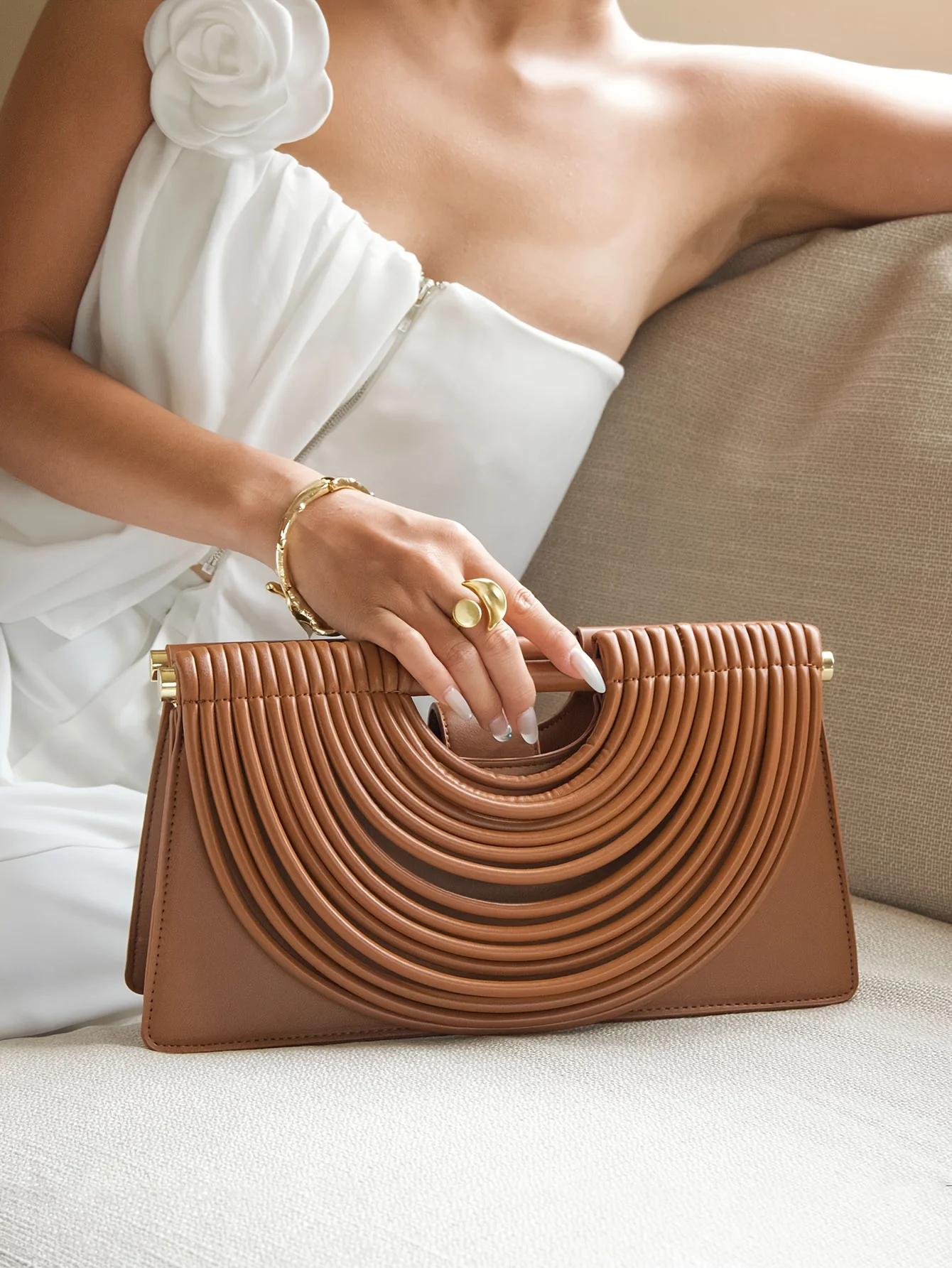 กระเป๋าถือสตรี2025 New Gold Lu - Interior Design Gold บทวิจารณ์และราคา