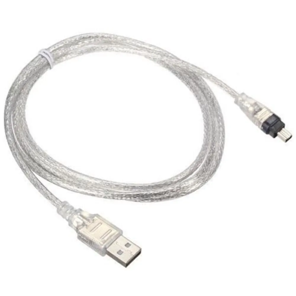 1.5M/5FT USB 2.0 Male to 4 Pin IEEE 1394 Cable FireWire Lead Adapter Converter