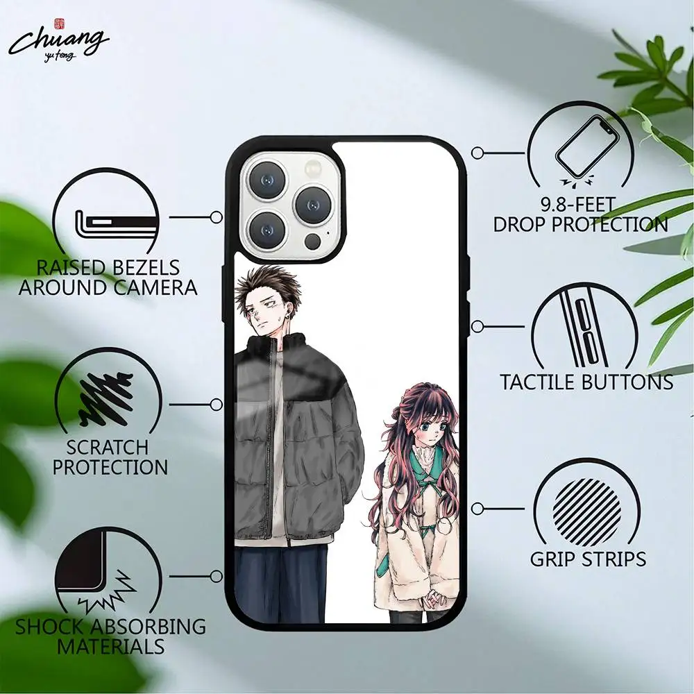 حافظة هاتف Kaoru Hana Wa Rin To Saku لهاتف آيفون 11 12 13 14 15 16Pro Max Plus نسيج زجاجي عالي الجودة