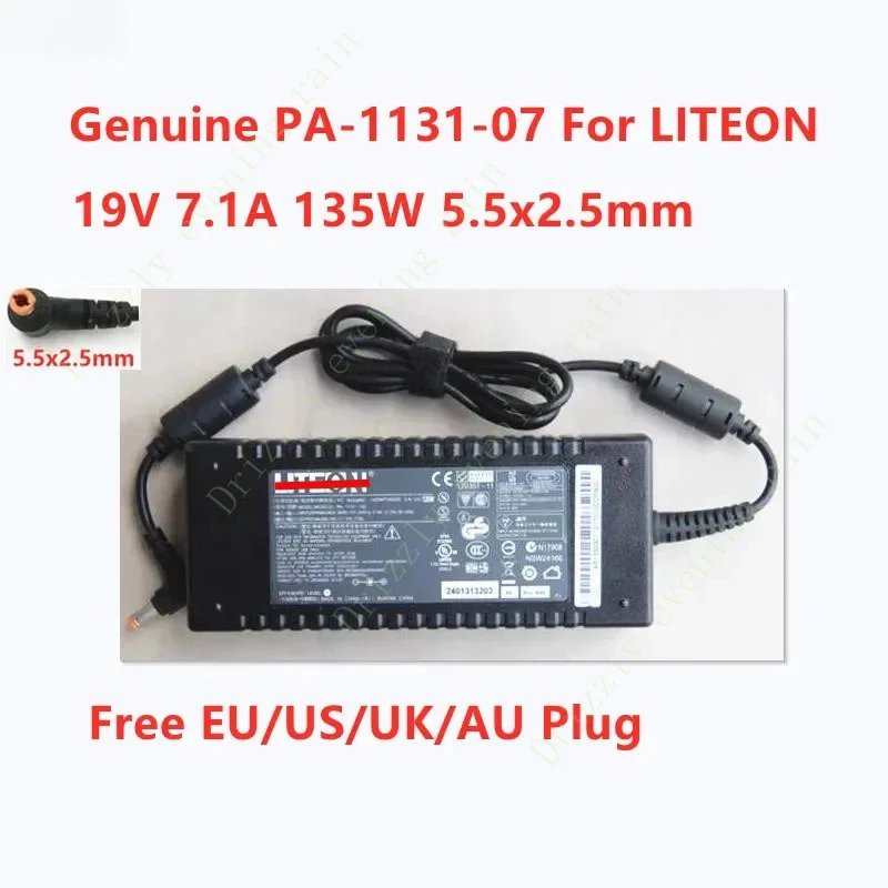 Genuine for LiteOn PA-1131-07 19v 7.1a 135W 5.5x2.5mm AC adapter for laptop power supply charger