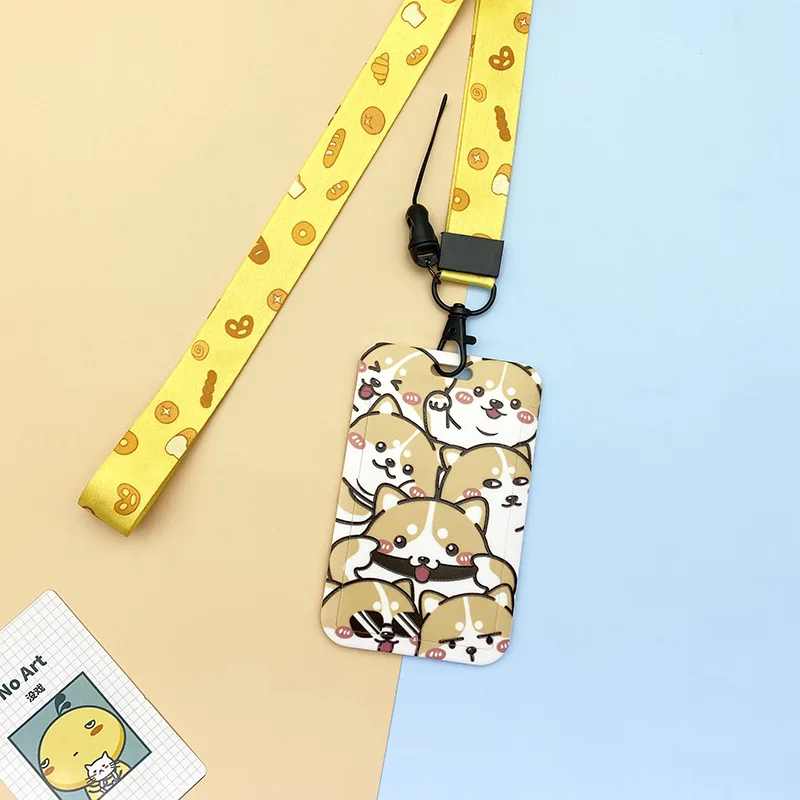 1 PCS Funny Little Cute Cartoon Card Cover ABS Plastic Document Protection Sleeve Campus Student Card Bus Card Card Holder