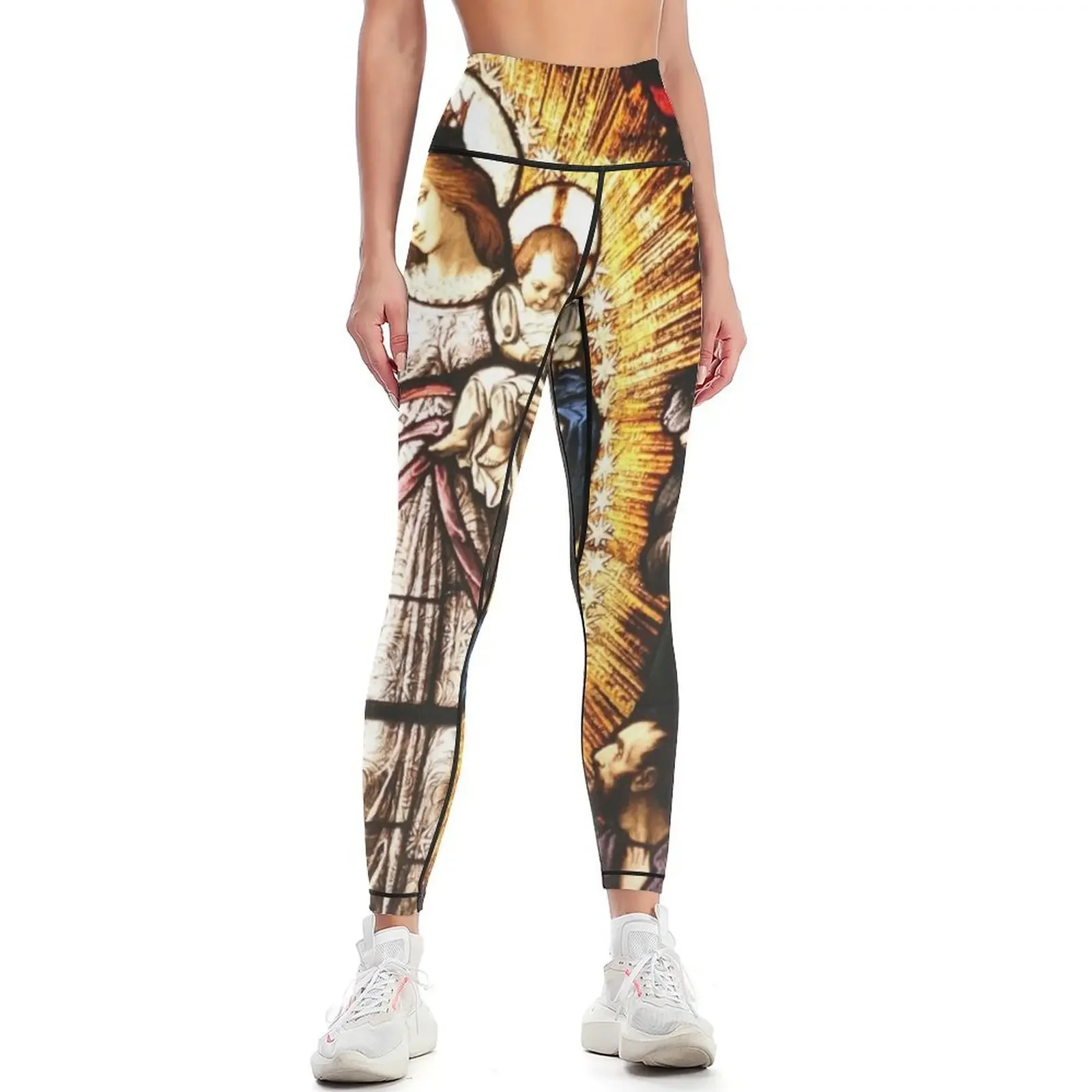 

The Virgin Mary Leggings joggers for gym wear Sweatpants Women's sports pants Womens Leggings