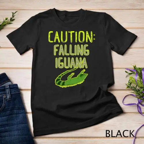 Falling Iguana Freeze Funny Florida T-Shirt  Unisex T-shirt