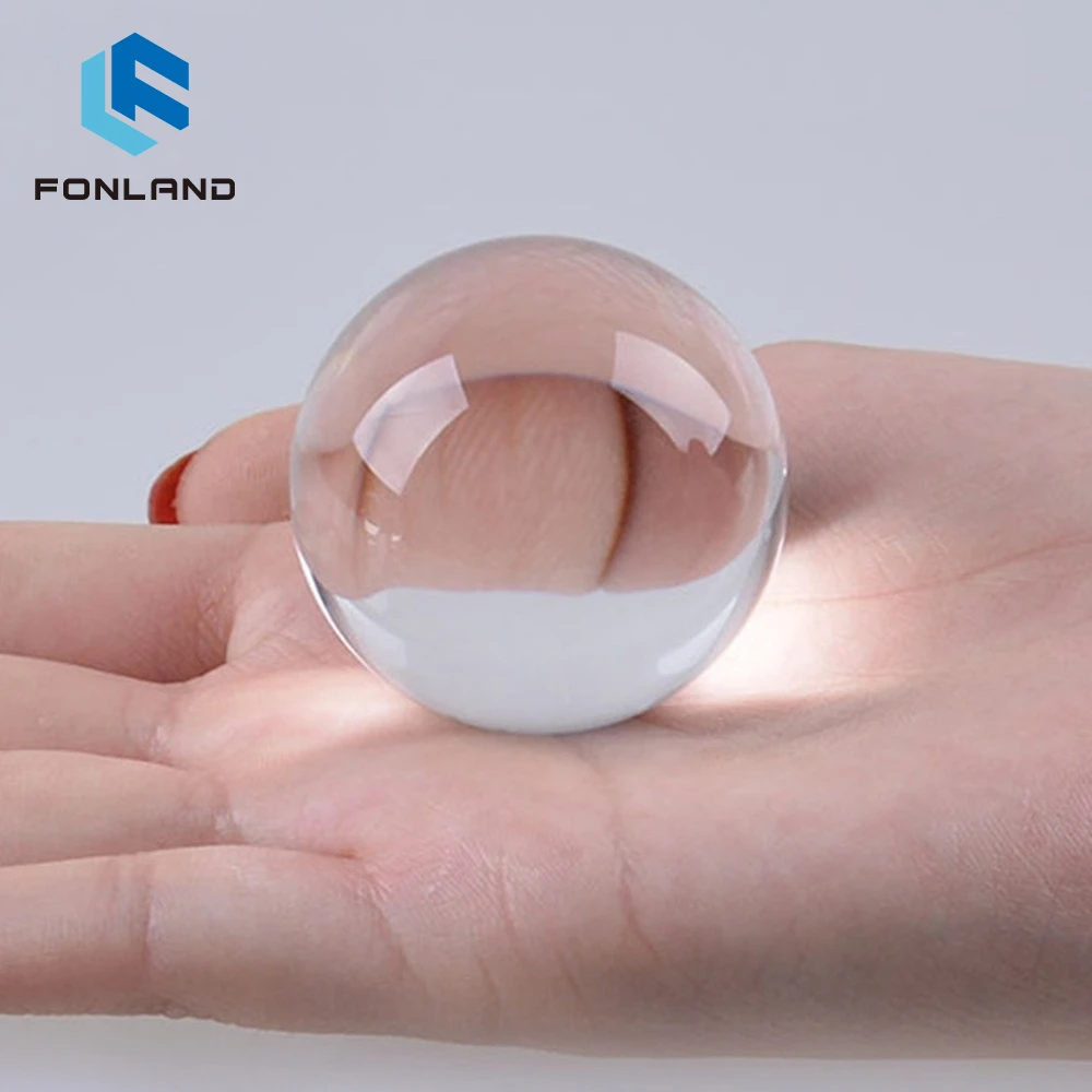 K9 Artificial Crystal Glass Blank Ball Shining Crystal Block Desktop Ornaments Custom 3D Laser Engraving LOGO