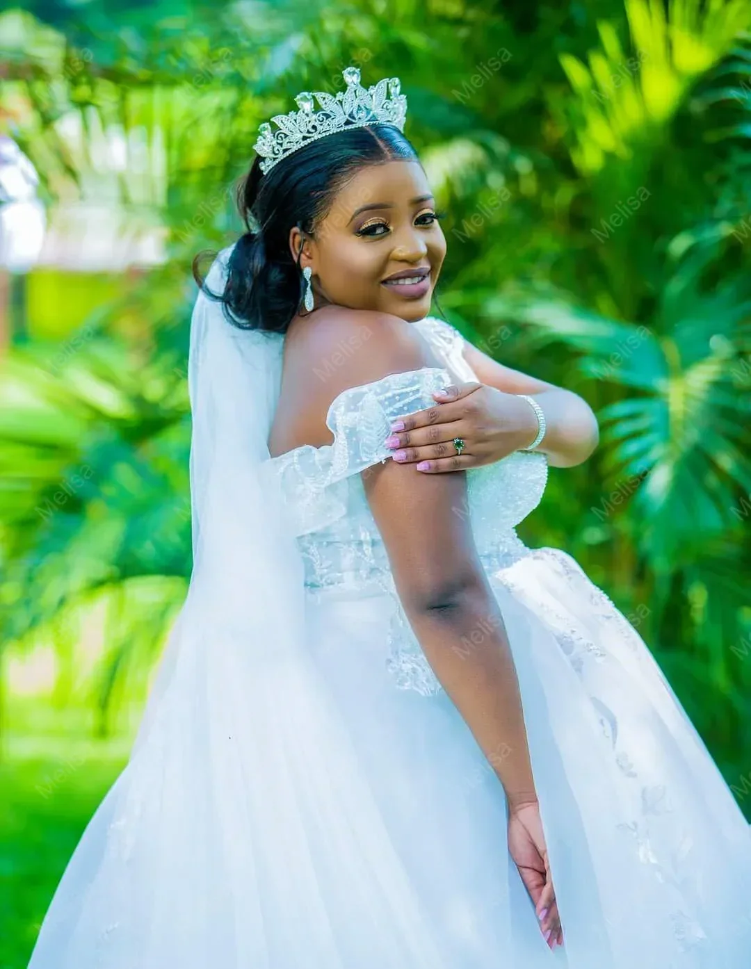 تخصيص الكلاسيكية الحبيب قبالة الكتف Ballgown فساتين الزفاف قطار المحكمة رداء دي خطاباتخطابهزوجات الدانتيل حديقة أثواب الزفاف