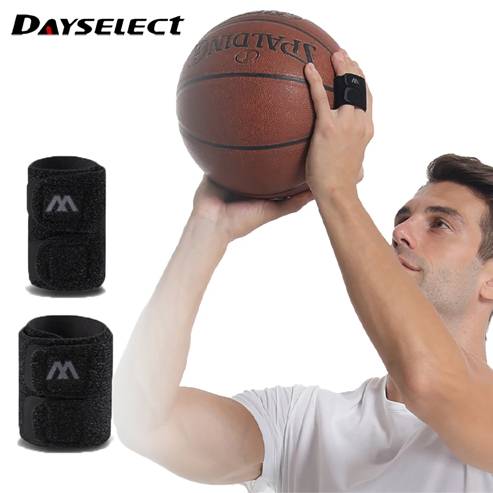 Pelindung Jari Olahraga Pengatur Tekanan Tali Pengikat yang Dapat Diperpanjang Dukungan Stabil Olahraga Luar Ruangan Gym Bola Basket Bola Voli Bisbol