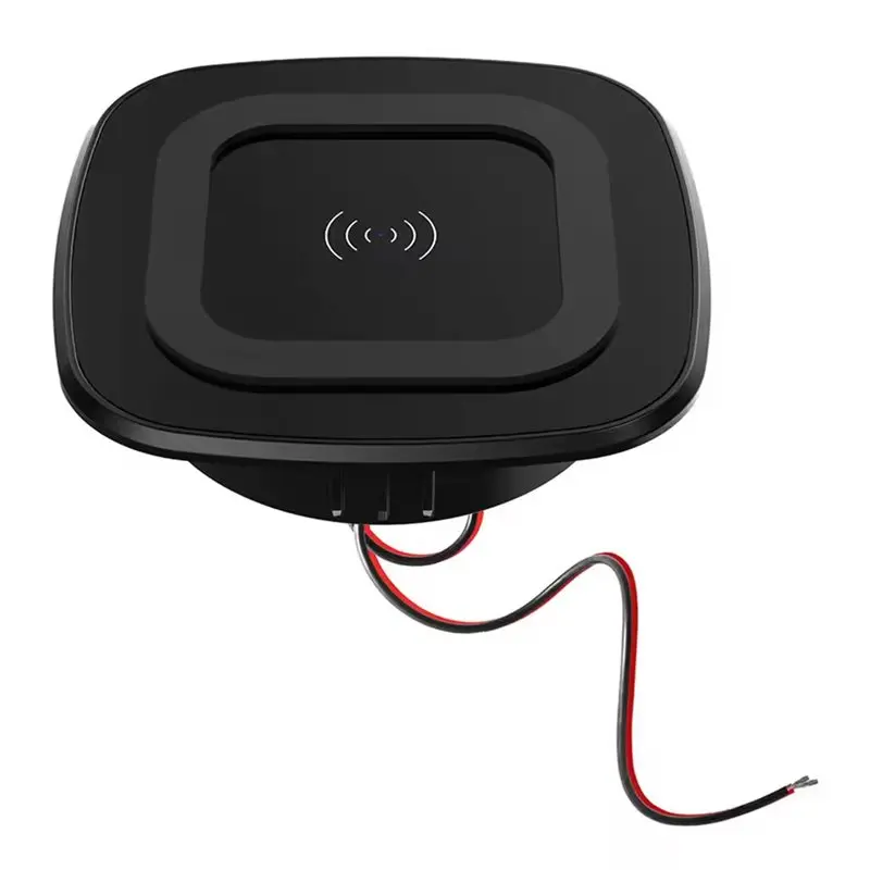 Fast Wireless Car 12V-24V 15W Embedded Cellphone Charging Holder For Bus Seat RV Campers Marine Boats Adapter