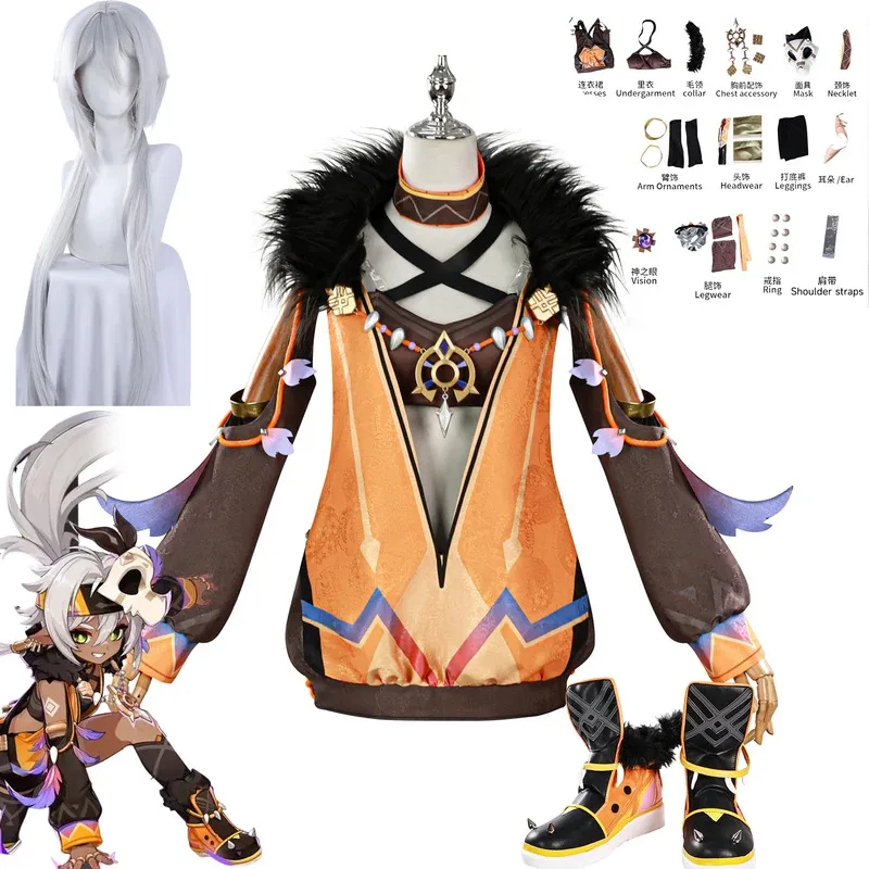 

XS-3XL 2025 Game Genshin Impact Iansan Cosplay Costume Full Set Uniform Outfis Iansan Cosplay Costume Role Play Props
