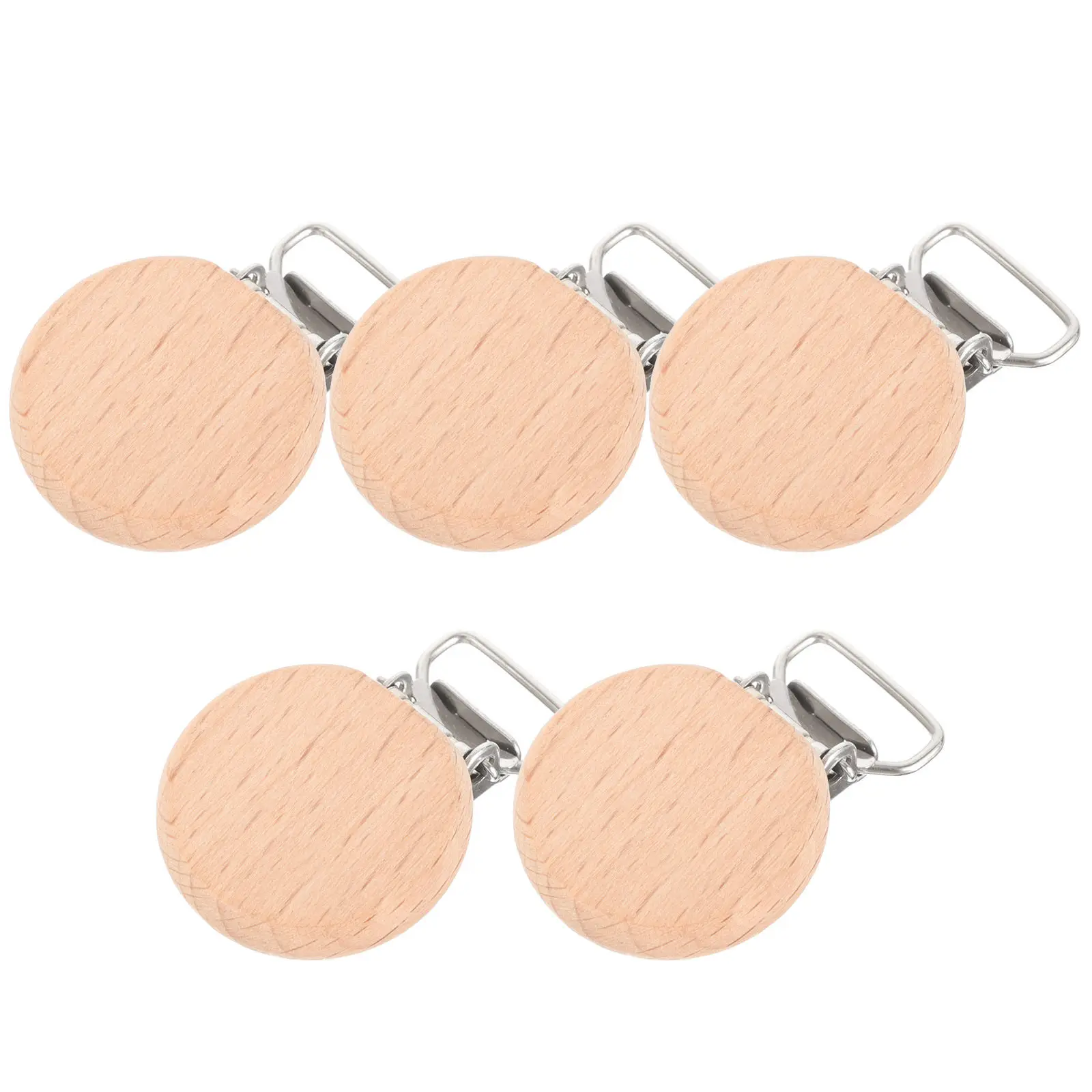 

5 шт. Деревянные держатели для детских пустышек с закругленными углами, легкие, многофункциональные, для прорезывания зубов, аксессуары для пустышек