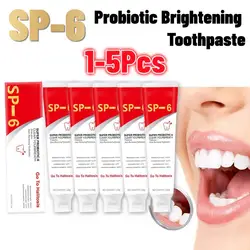 1/3/5Pcs SP-6 Probiotic Whitening Stain Removal Toothpaste Freshens Breath Improves Yellow Teeth Probiotic Toothpaste Fresh Care