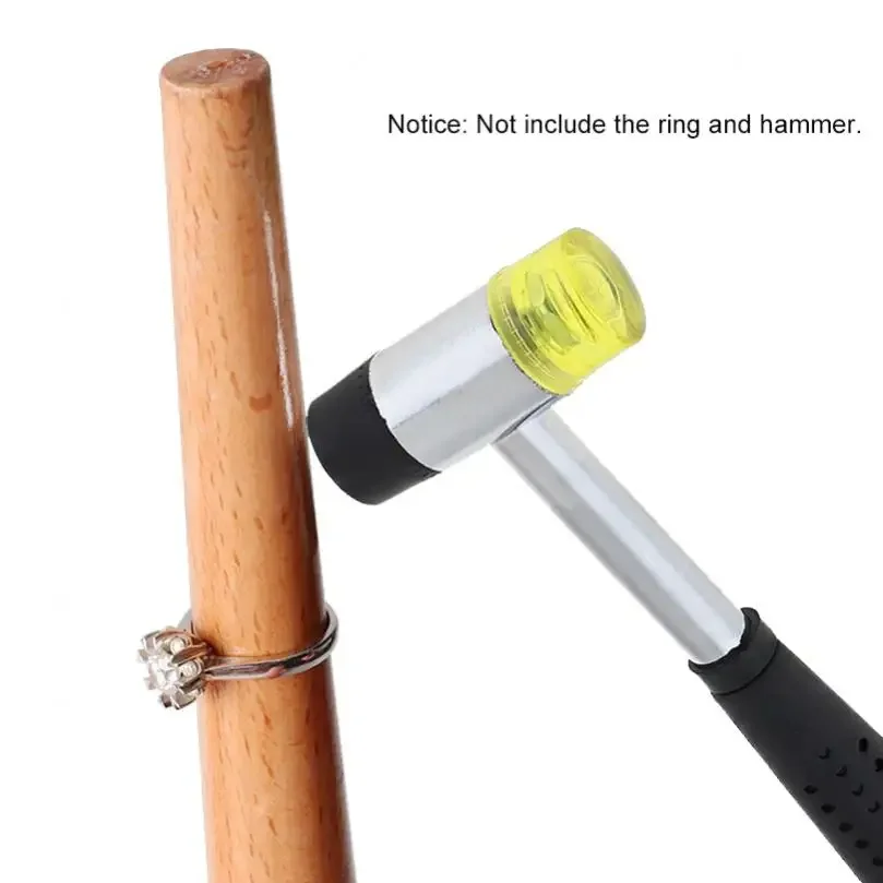Wood Ring Stick for Finger Ring Jewelry Rings Making Multi Sizes Forming Measuring Jewelry  Adjustable Jewelry Shaping Tool