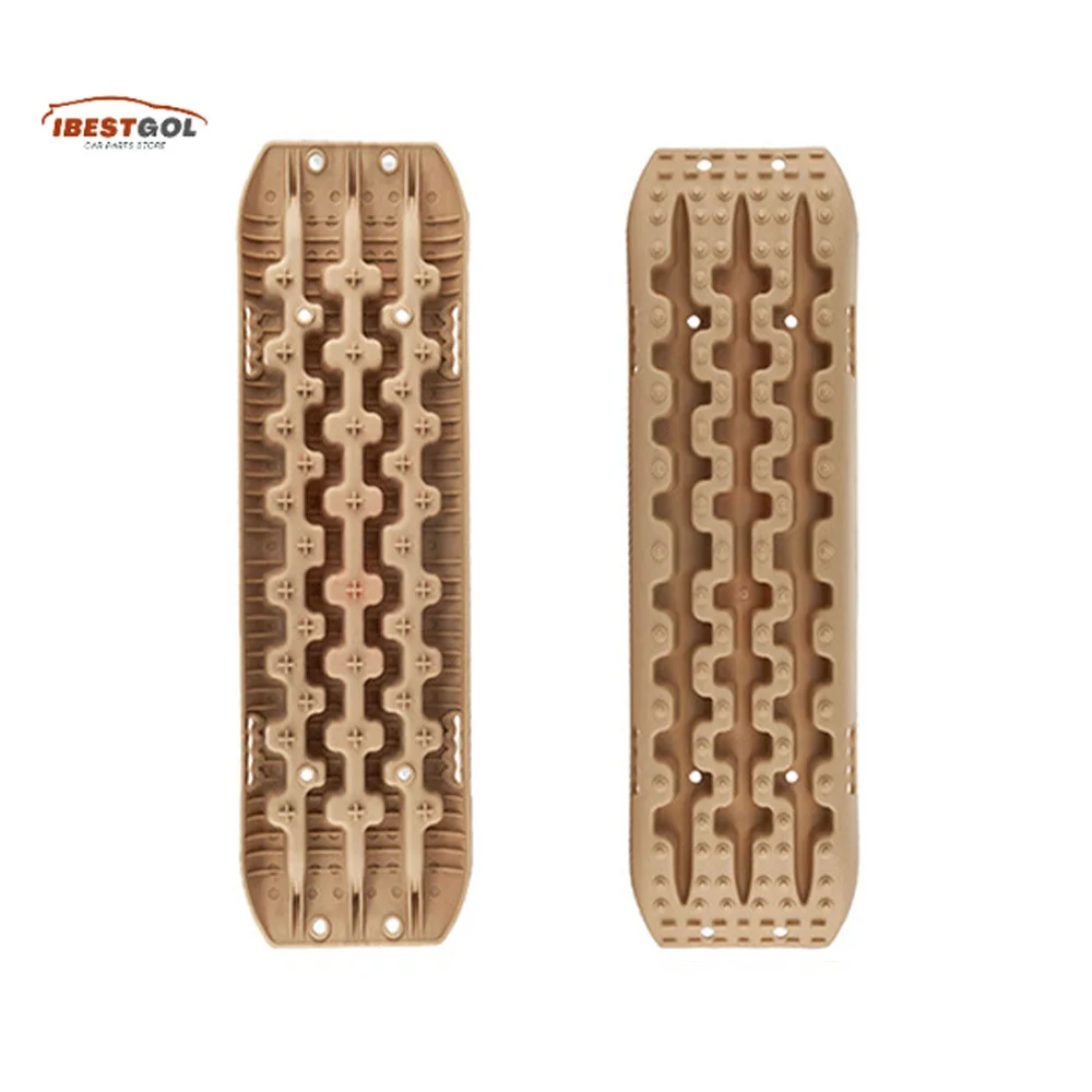 Ibestgol off Road Mud Sand Snow Traction Mats Rescue Trapped Recovery Car Escape Snow Muddy Plastic Traction Rescue Board