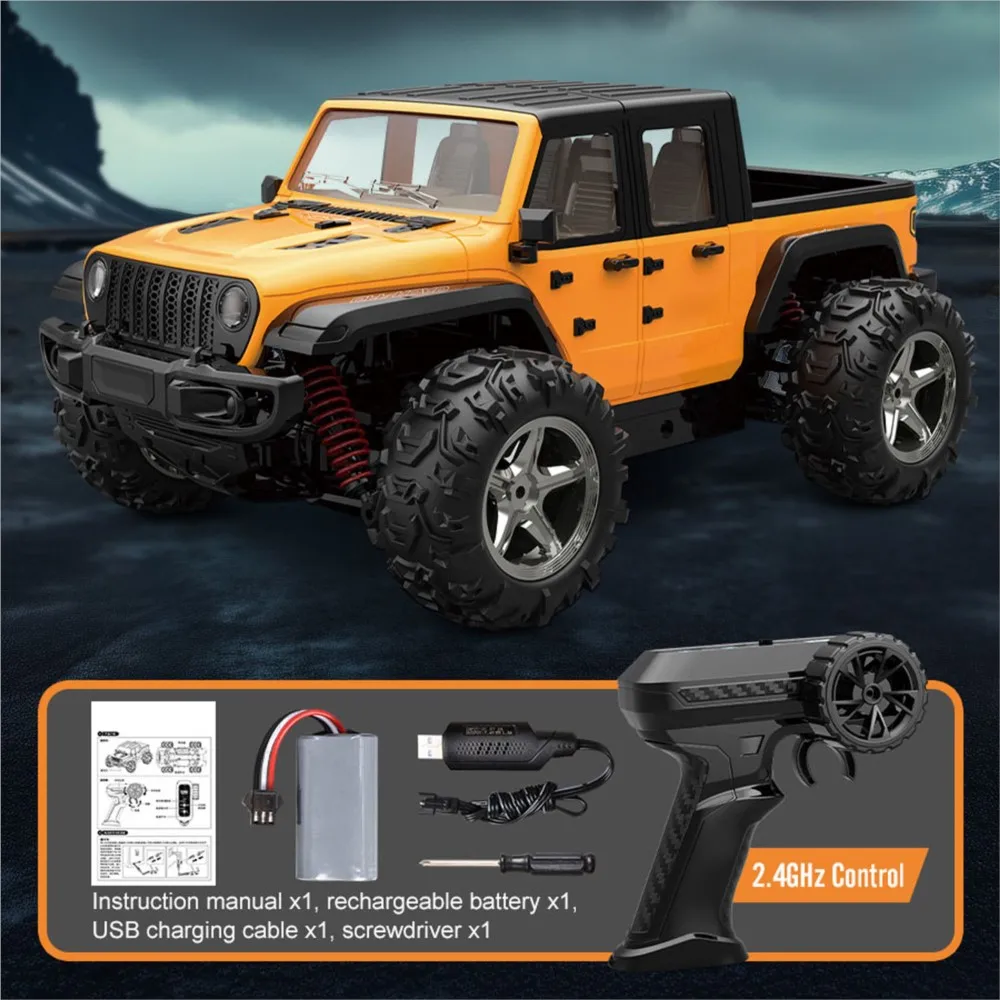 1:20 rc captador de alta velocidade c8819 4wd 2.4g controle remoto fora de estrada veículo roda de elevação lâmpadas led motor pronto para ir carros