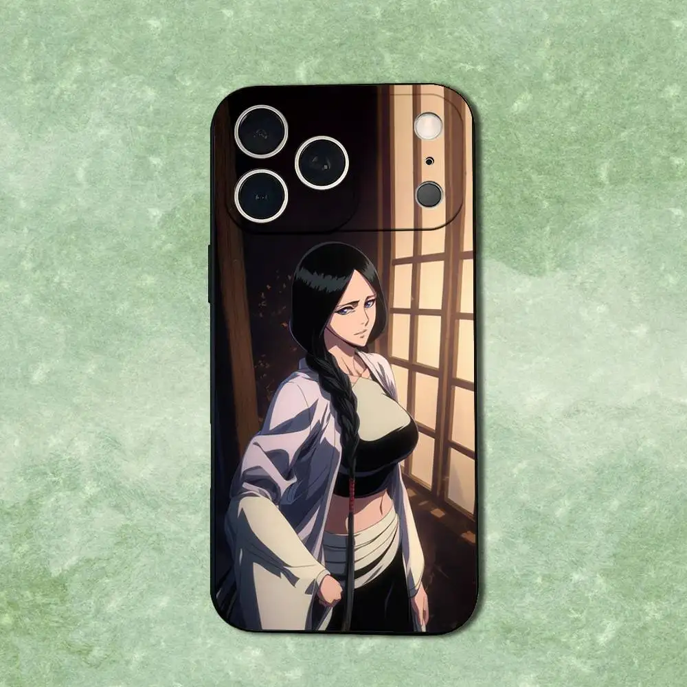 حافظة هاتف B-Bleach U-Unohana R-Retsu لهاتف iPhone 14,13,17,12,11,16,15,Plus,Pro Max,XS,X,XR,SE,Mini,Soft غطاء أسود من السيليكون #6