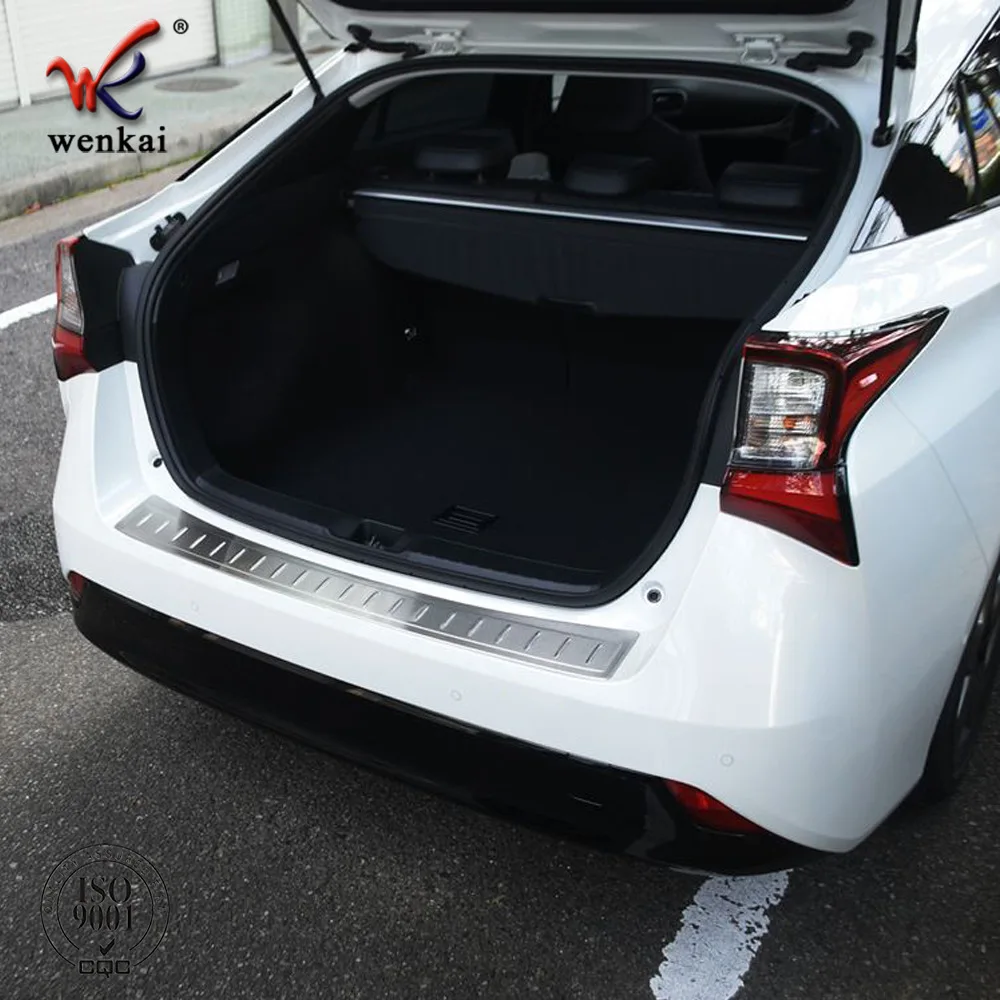 

For Toyota Prius 50 series 2019 2020 Stainless Steel Rear Bumper Protector Sill Trunk Rear guard plate Cover Trim accessories