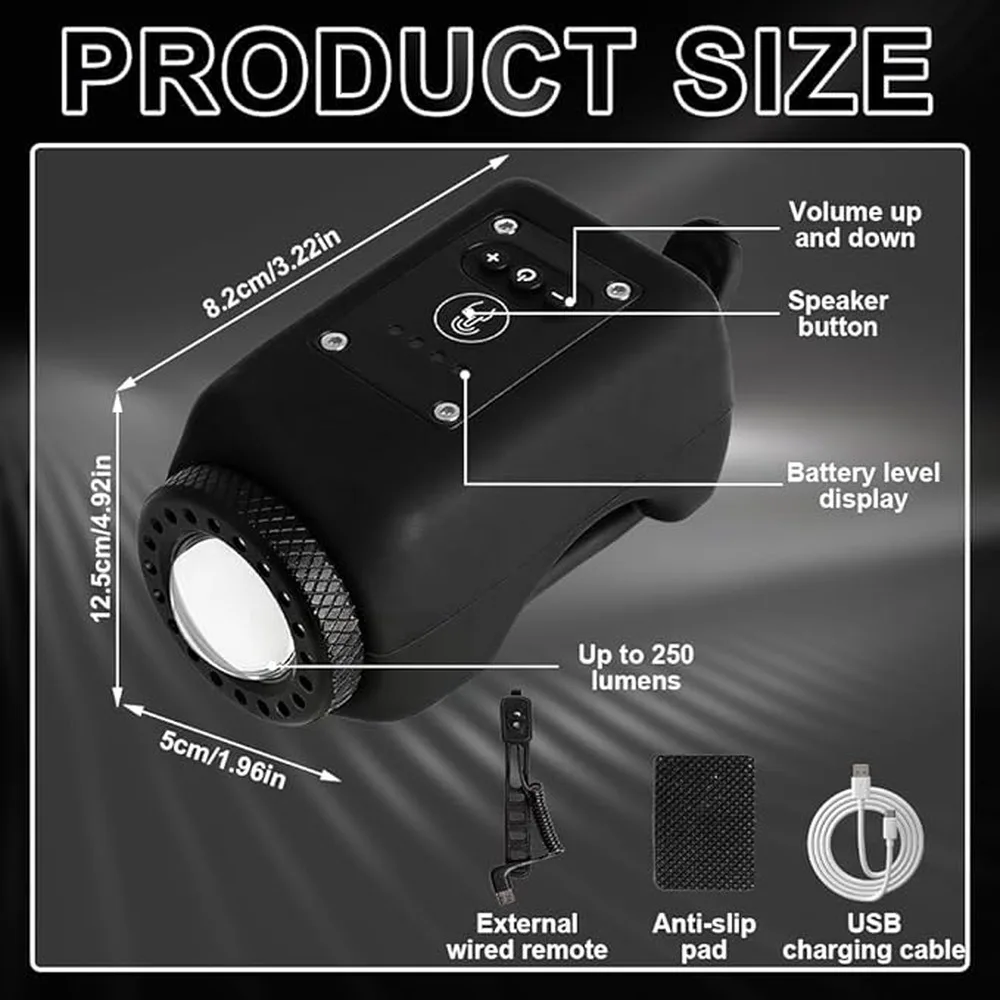 Bicycle Horn And Bike Horn Multi-Functional Accessory With Four Modes Ensuring Safety On All Routes