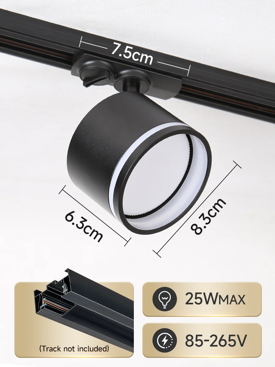 GX53 Track Light Led Ceiling Spot Lamp Replaceable Bulb DownLight Track Light Fixture for Living Room Kitchen Bedroom Corridor