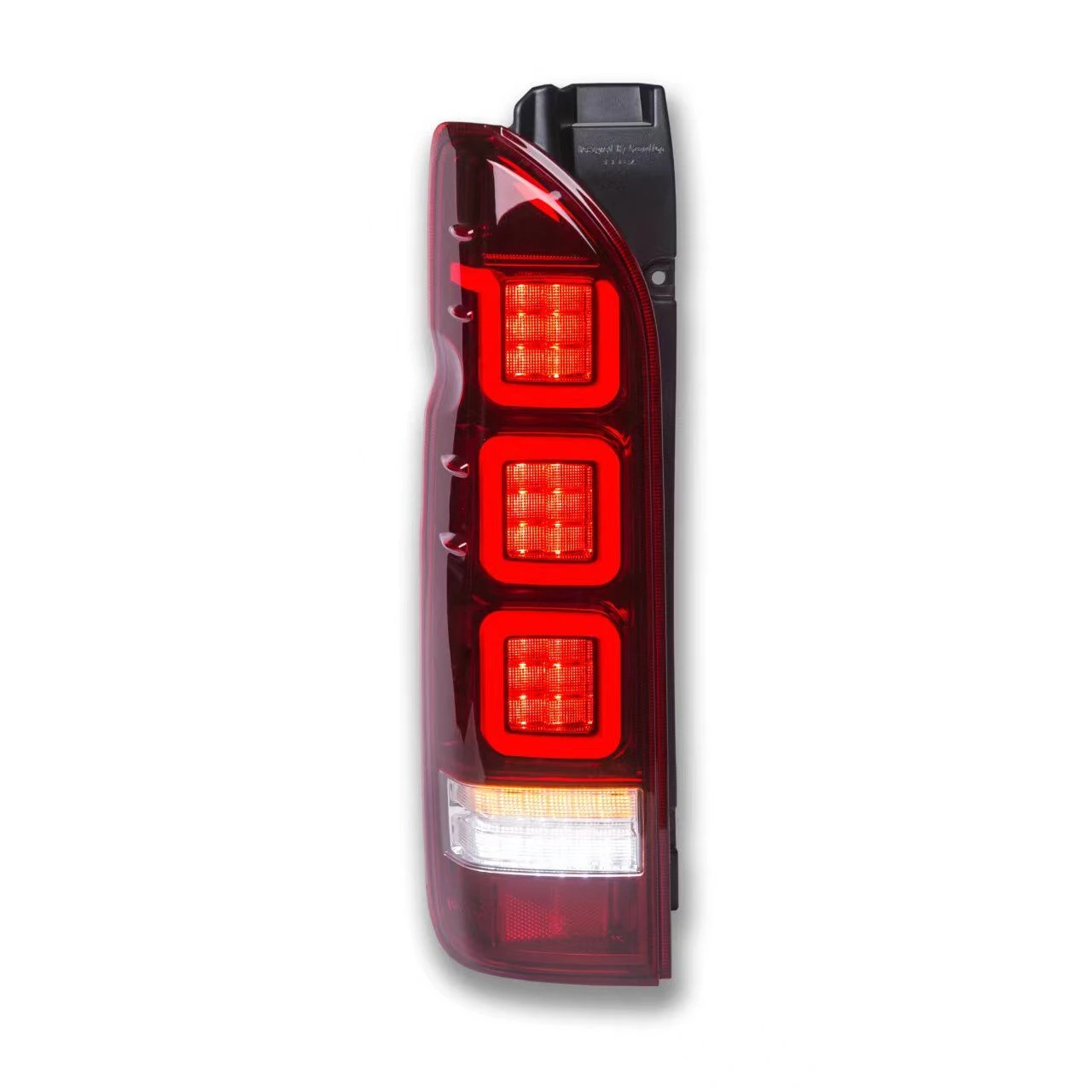 Full LED Tail Lights For TOYOTA HIACE Smoke Black Color 2014-UP BZW RED