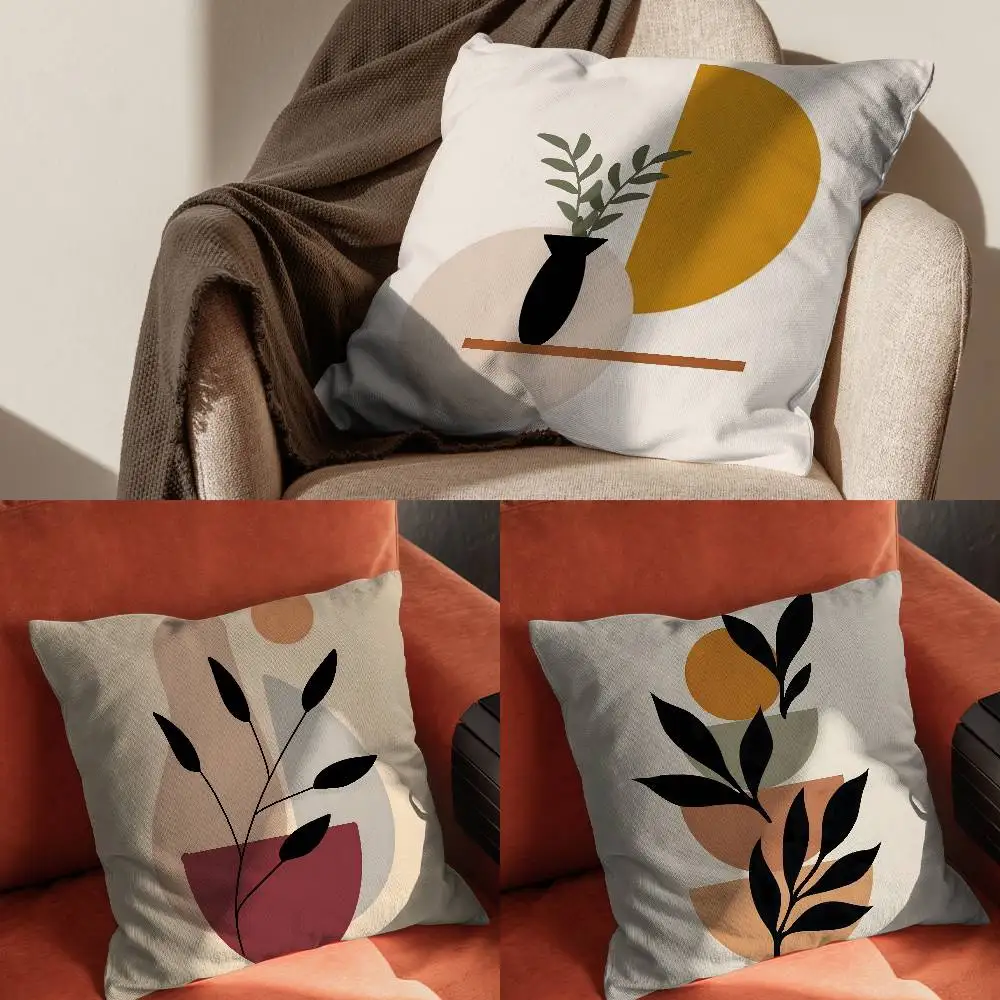 

Trend Rustic Geometric Floral Pillow Case Pillowcase For Car Pillows 60x60 Cushions Luxury Double Sided Cover Home And Decorat