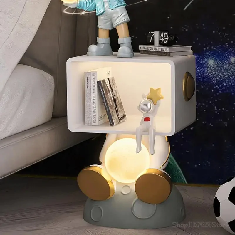 Nordic multifunctional bedside table cartoon children's room bedroom integrated cabinet storage bedside lamp side several sets o