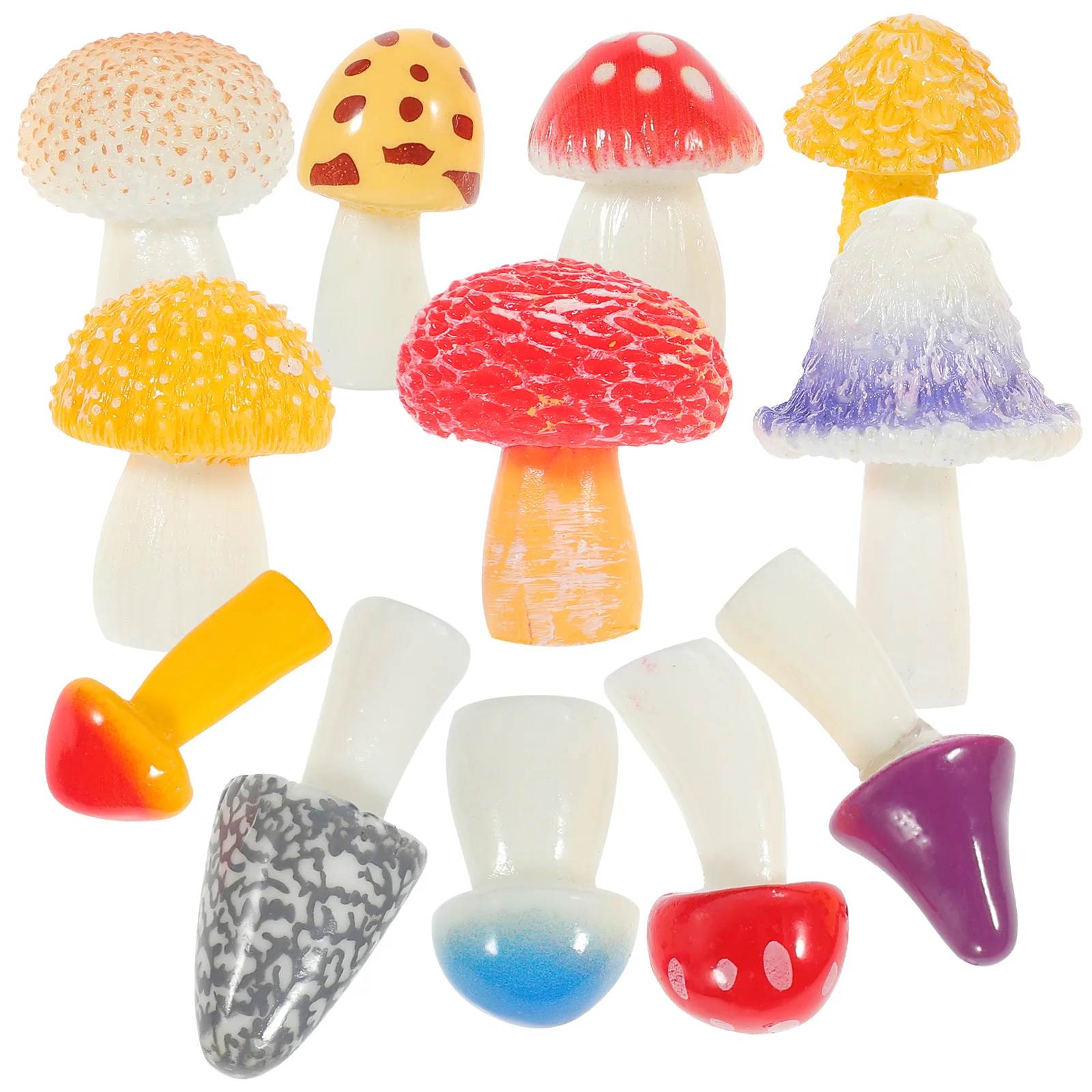 Miniature Mushroom Ornament Toadstool Decor Micro Landscape Plants Table Decoration