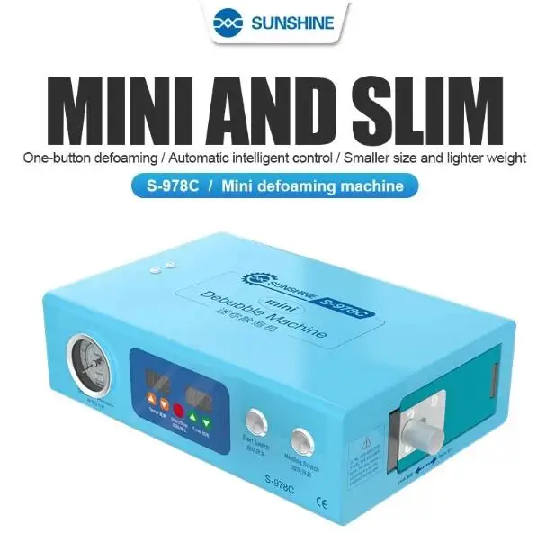 Sunshine S-978C Mini And Silm Bubble Remover Machine For Mobile Phone Removal Air Bubble After Laminating OCA Glue