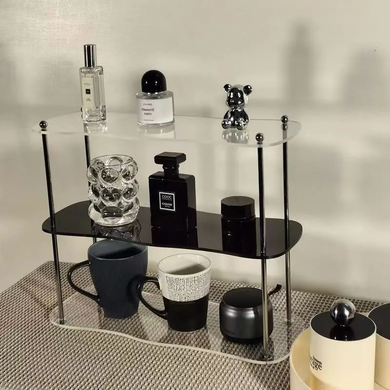 

Acrylic Desktop Storage Rack Water Cup Perfume Bathroom Table Top Cosmetics Storage Rack Jewelry Display Frame Organizer ZG46