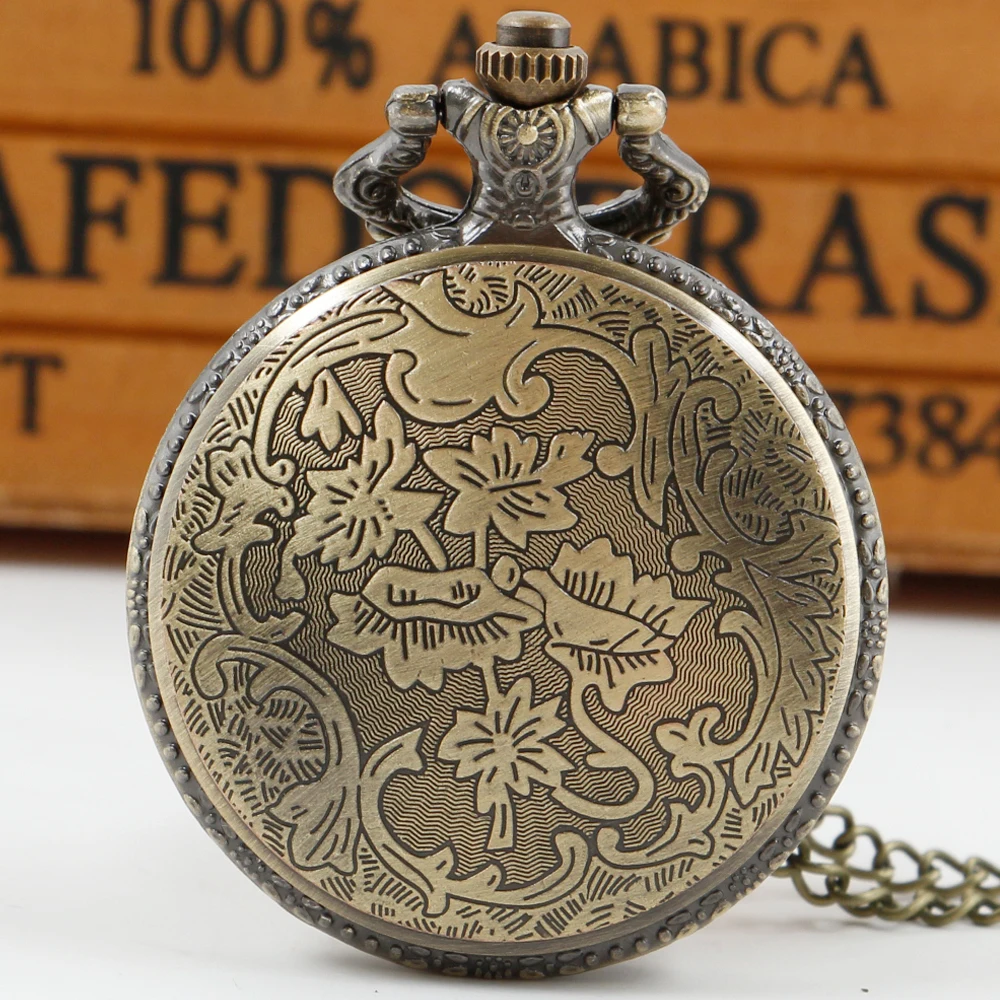 Reloj de bolsillo de cuarzo con incrustaciones de gemas para mujer, collar Vintage, joyería elegante, colgante, regalo, novedad de 2023