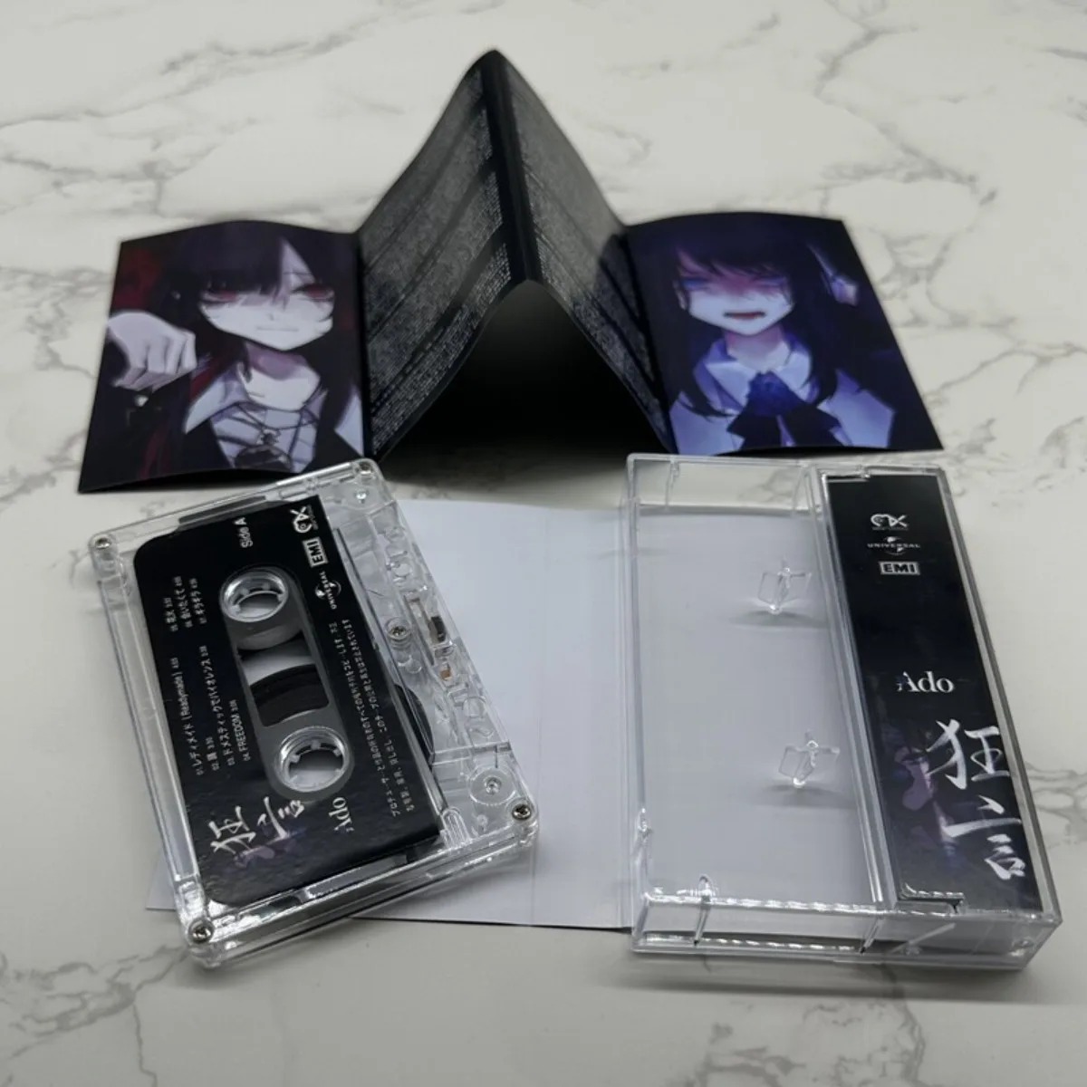 Ado Kyougen Vocal Music Cassette Tape with Lyric Book Retro Classic Japanese Songs for Music Enthusiasts and Collectors view 3